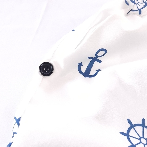 Nautical Themed Cover Up Pants Size XL - Picture 3 of 8